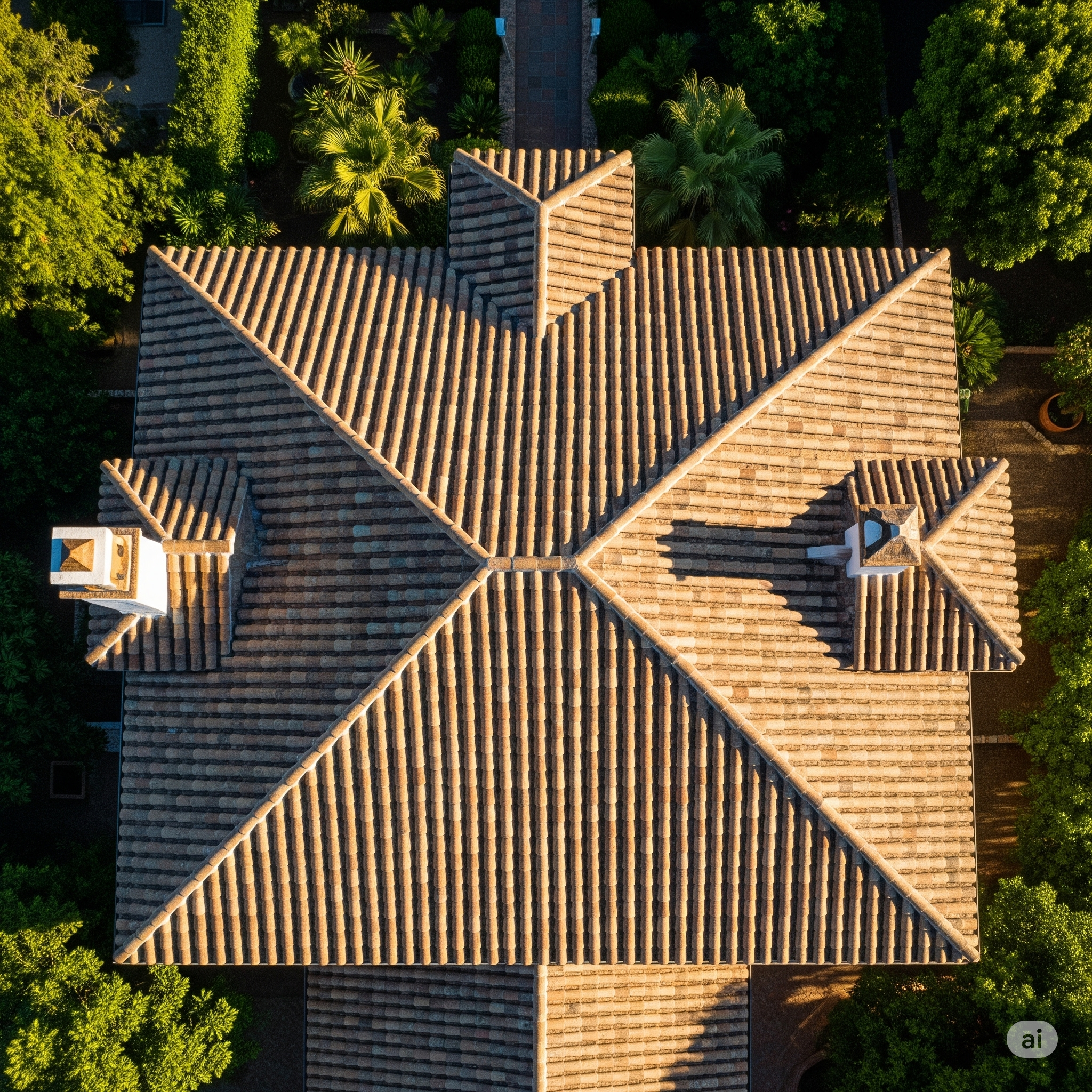 Overhead View of a Lancaster Roof